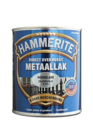 Favoriet Hammerite Metaallak Hoogglans Zilvergrijs S015 750 ml